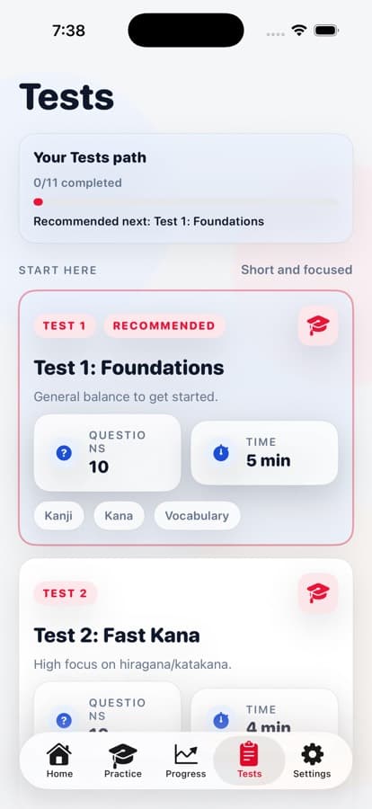 DarumaGo settings and customization screen